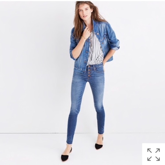 Madewell Denim - Madewell 9” rise button fly skinny jeans